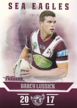 2017 NRL Traders Pearl Specials - PS055 Darcy Lussick Manly Sea Eagles
