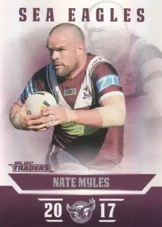 2017 NRL Traders Pearl Specials - PS056 Nate Myles Manly Sea Eagles