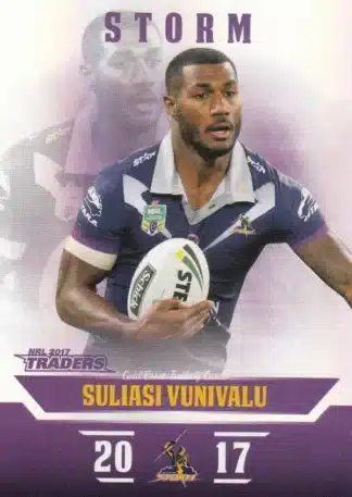 2017 NRL Traders Pearl Specials - PS070 Suliasi Vunivalu Melbourne Storm