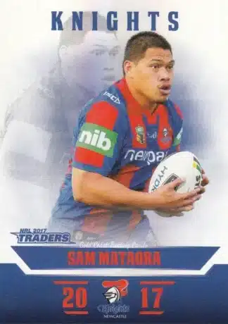 2017 NRL Traders Pearl Specials - PS074 Sam Mataora Newcastle Knights
