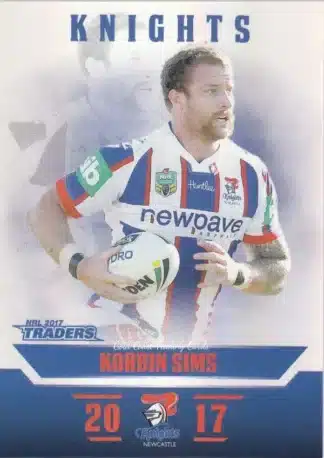 2017 NRL Traders Pearl Specials - PS080 Korbin Sims Newcastle Knights