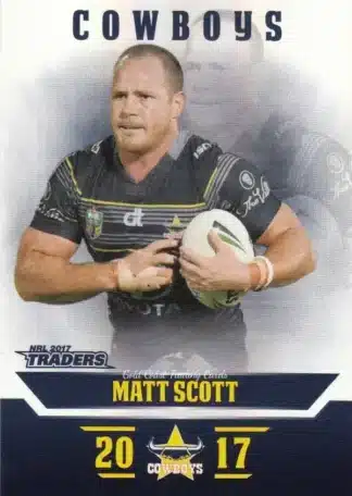 2017 NRL Traders Pearl Specials - PS088 Matt Scott North QLD Cowboys