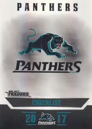 2017 NRL Traders Pearl Specials - PS101 Checklist Penrith Panthers