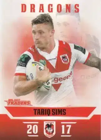 2017 NRL Traders Pearl Specials - PS128 Tariq Sims St George Dragons