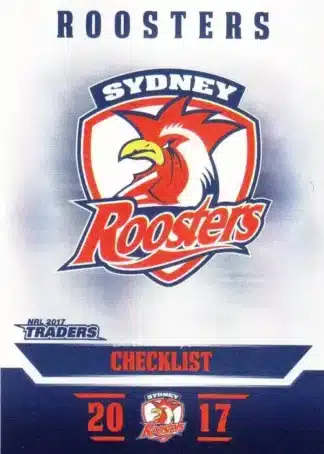 2017 NRL Traders Pearl Specials - PS131 Checklist Sydney Roosters