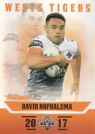 2017 NRL Traders Pearl Specials - PS156 David Nofoaluma Wests Tigers