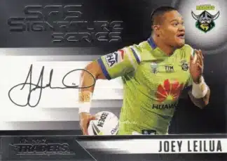 2017 NRL Traders Black SAS Signature - SASB02 Joey Leilua Canberra Raiders