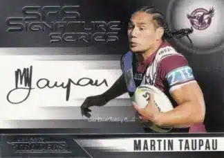 2017 NRL Traders Black SAS Signature - SASB06 Martin Taupau Manly Sea Eagles