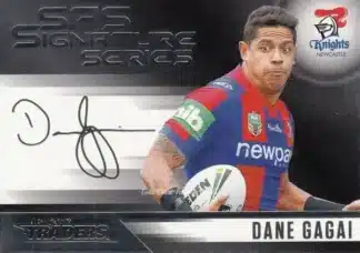 2017 NRL Traders Black SAS Signature - SASB08 Dane Gagai Newcastle Knights