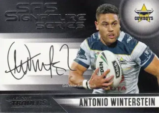 2017 NRL Traders Black SAS Signature - SASB09 Antonio Winterstein North QLD Cowboys