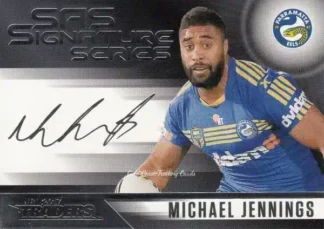 2017 NRL Traders Black SAS Signature - SASB10 Michael Jennings Parramatta Eels