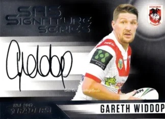2017 NRL Traders Black SAS Signature - SASB13 Gareth Widdop St George Dragons