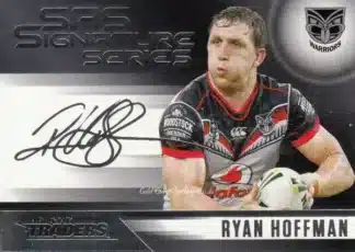 2017 NRL Traders Black SAS Signature - SASB15 Ryan Hoffman Warriors