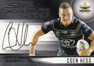 2017 NRL Traders Black SAS Signature - SASB17 Coen Hess North QLD Cowboys