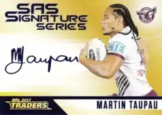 2017 NRL Traders Gold SAS Signature - SASG06 Martin Taupau Manly Sea Eagles