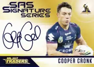 2017 NRL Traders Gold SAS Signature - SASG07 Cooper Cronk Melbourne Storm