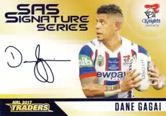 2017 NRL Traders Gold SAS Signature - SASG08 Dane Gagai Newcastle Knights