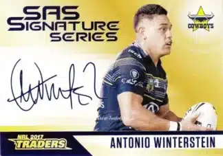 2017 NRL Traders Gold SAS Signature - SASG09 Antonio Winterstein North QLD Cowboys