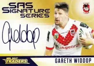 2017 NRL Traders Gold SAS Signature - SASG13 Gareth Widdop St George Dragons
