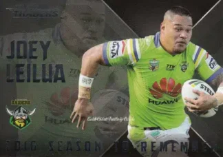 2017 NRL Traders Season To Remember - SR04 Joey Leilua Canberra Raiders
