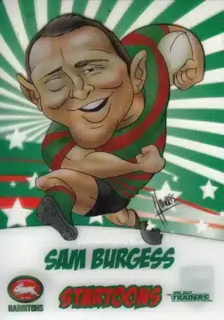 2017 NRL Traders Startoons - ST13 Sam Burgess South Sydney Rabbitohs