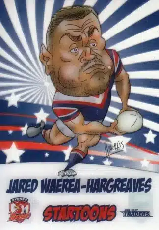 2017 NRL Traders Startoons - ST16 Jared Waerea-Hargreaves Sydney Roosters