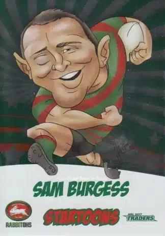 2017 NRL Traders 3D Startoons - STA13 Sam Burgess - South Sydney Rabbitohs