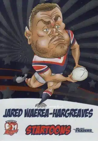 2017 NRL Traders 3D Startoons - STA16 Jared Waerea-Hargreaves - Sydney Roosters