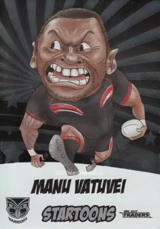 2017 NRL Traders 3D Startoons - STA17 Manu Vatuvei Warriors