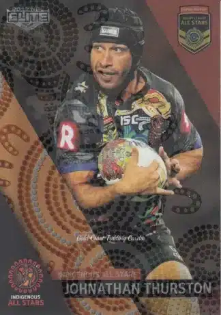 2017 NRL Elite All Stars Box Cards - AS01 Johnathan Thurston Indigenous All Stars