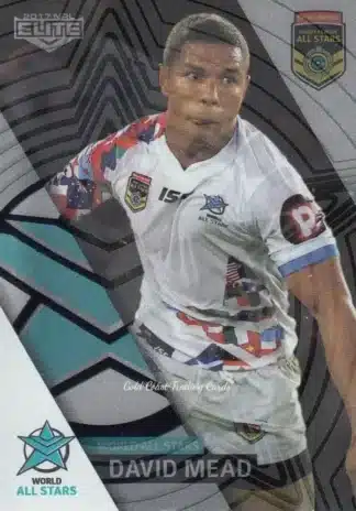 2017 NRL Elite All Stars Box Cards - AS08 David Mead World All Stars