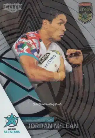 2017 NRL Elite All Stars Box Cards - AS10 Jordan McLean World All Stars