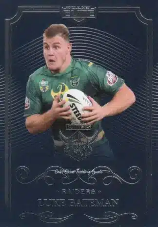2017 NRL Elite Common Card - Base 013 Luke Bateman Canberra Raiders
