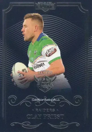 2017 NRL Elite Common Card - Base 017 Clay Priest Canberra Raiders