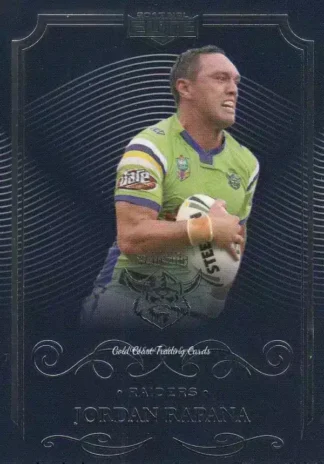 2017 NRL Elite Common Card - Base 018 Jordan Rapana Canberra Raiders