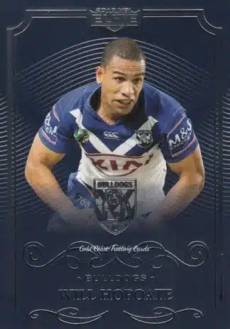 2017 NRL Elite Common Card - Base 025 Will Hopoate Canterbury Bulldogs