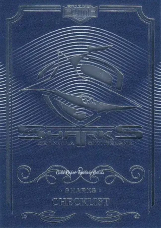 2017 NRL Elite Common Card - Base 031 Checklist Cronulla Sharks