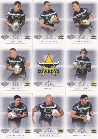 2018 NRL Elite Base Team Set - North QLD Cowboys