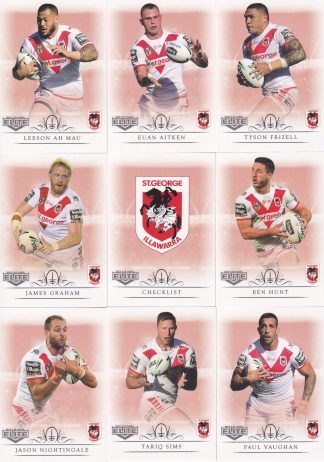2018 NRL Elite Base Team Set - St George Dragons