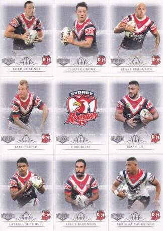 2018 NRL Elite Base Team Set - Sydney Roosters
