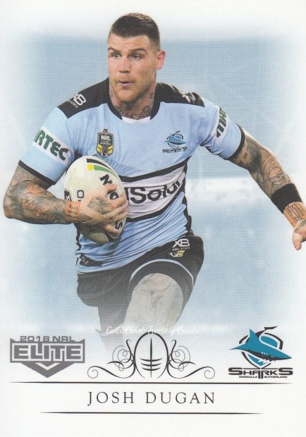 2018 NRL Elite Common Card - Base 033 Josh Dugan Cronulla Sharks
