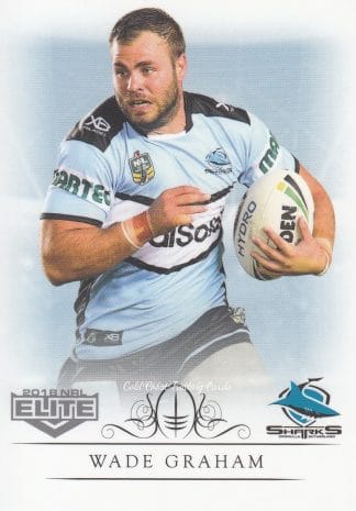 2018 NRL Elite Common Card - Base 036 Wade Graham Cronulla Sharks