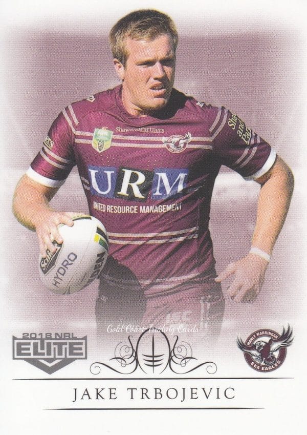 2018 NRL Elite Common Card - Base 058 Jake Trbojevic Manly Sea Eagles
