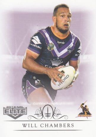 2018 NRL Elite Common Card - Base 064 Will Chambers Melbourne Storm