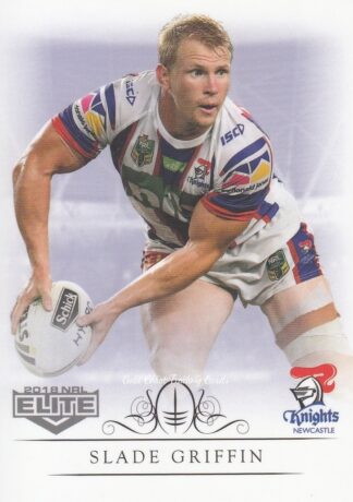 2018 NRL Elite Common Card - Base 073 Slade Griffin Newcastle Knights