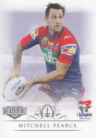 2018 NRL Elite Common Card - Base 077 Mitchell Pearce Newcastle Knights