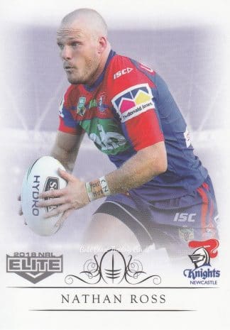 2018 NRL Elite Common Card - Base 079 Nathan Ross Newcastle Knights