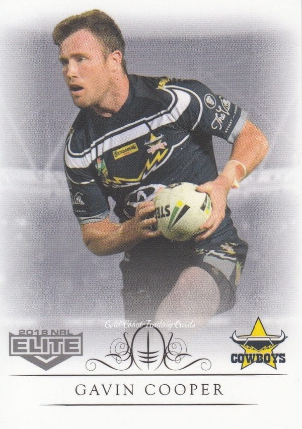 2018 NRL Elite Common Card - Base 084 Gavin Cooper North Qld Cowboys