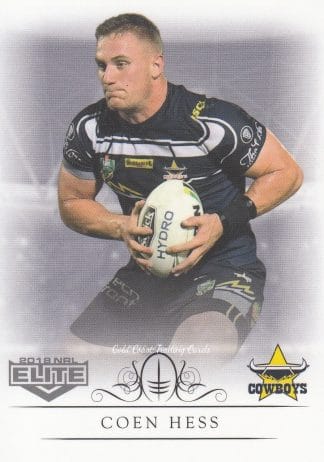 2018 NRL Elite Common Card - Base 085 Coen Hess North Qld Cowboys