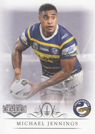 2018 NRL Elite Common Card - Base 094 Michael Jennings Parramatta Eels